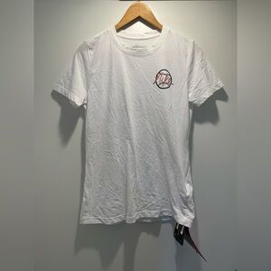 Nike White Tee with Red Graphic